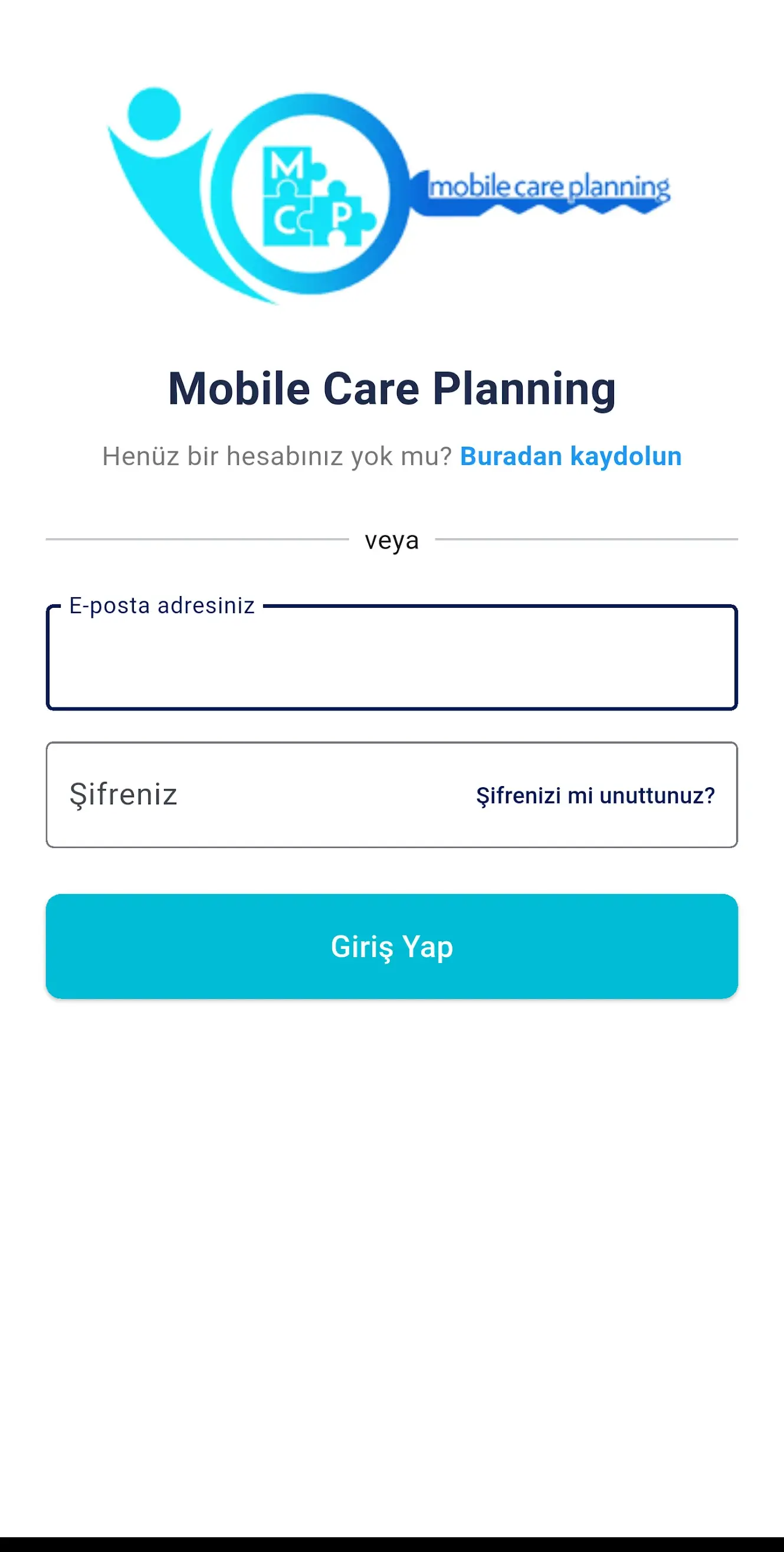 Mobile Care Planning ekran görüntüsü 1